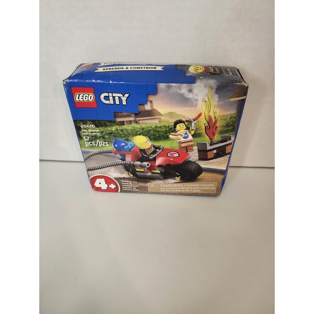 Lego City 60410 Fire Rescue Motorcycle Firefighter